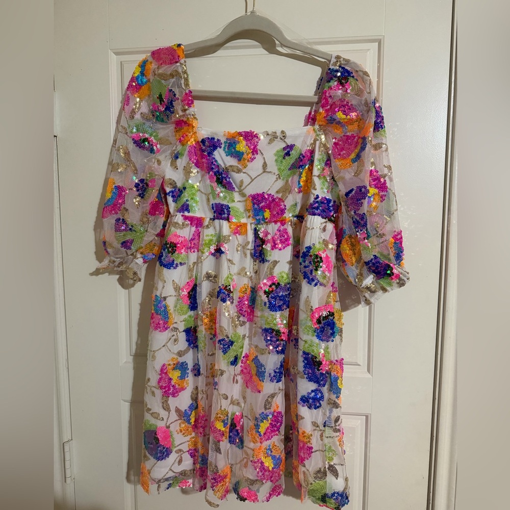 Colorful Sequin Dress